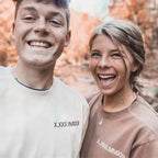 Cutest  Custom Embroidered Roman Numeral Date Couple's Sweatshirt