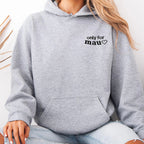 Embroidered "only for mau♡" Sweatshirt ,Custom your  gf's name shirt
