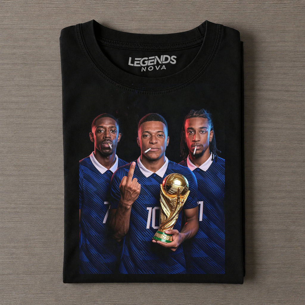 Ousmane Dembélé & Kylian Mbappé & Michael Olise France T-shirt