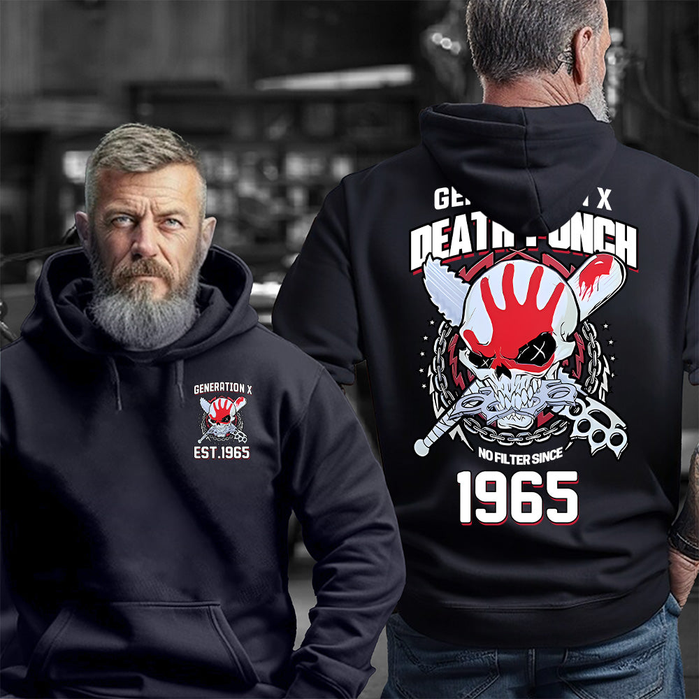 "GENERATION X DEATH PUNCH NO FILTER SINCE 1965" shirt.  Customize Gen X Shirt.