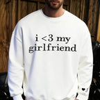 Embroidered "i love my girl/boyfriend" hoodie for couples,Personalized Couples Gifts.