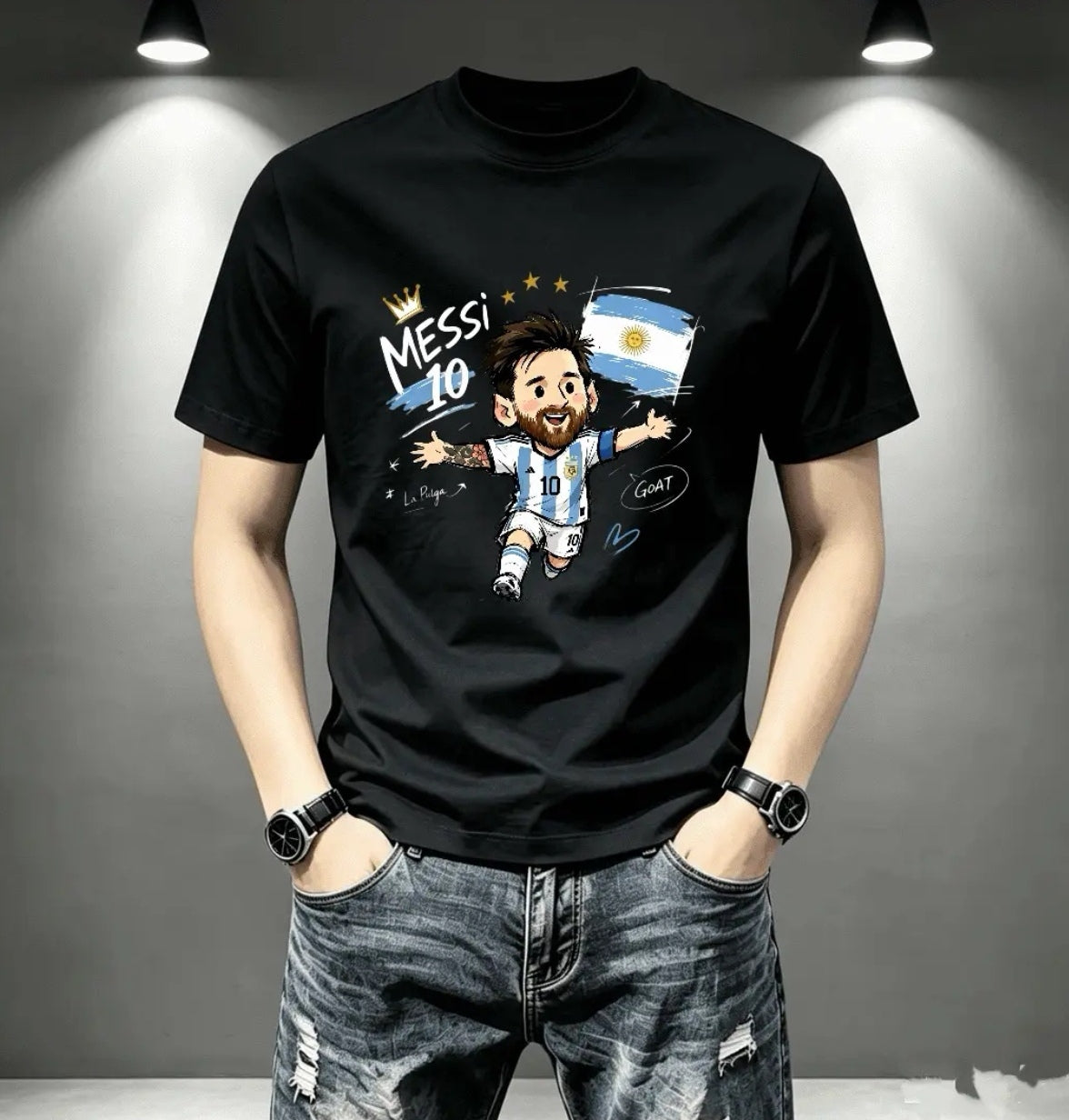 2026 New Arrival: 100% Cotton Unisex Messi Commemorative Edition T-Shirt