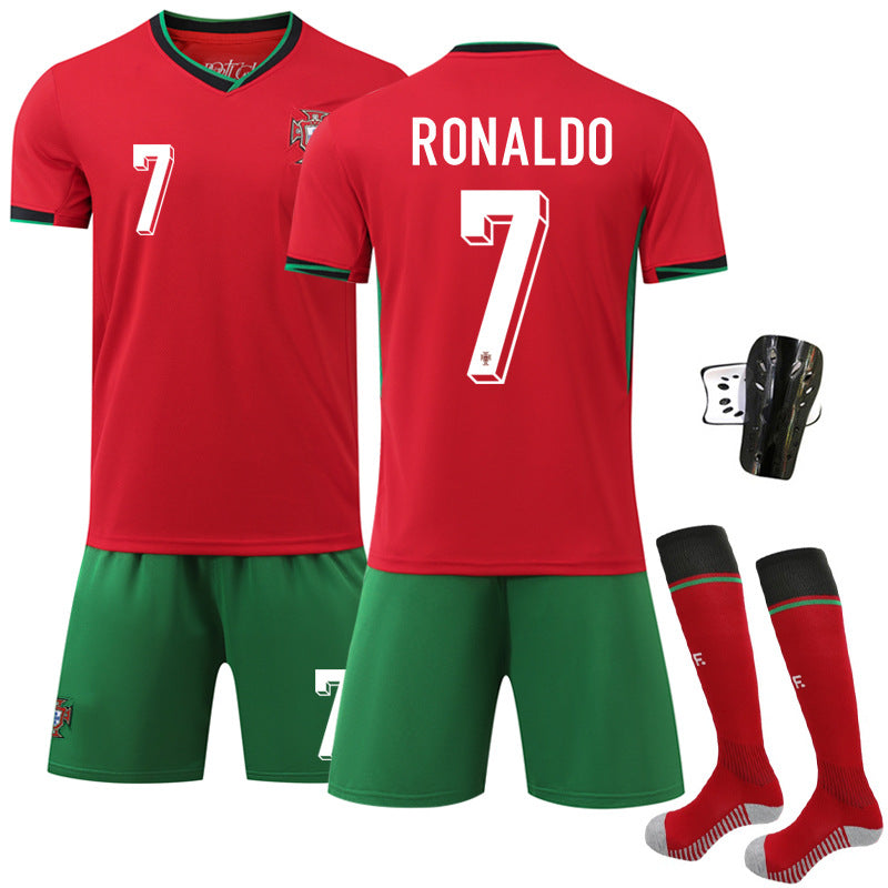 Cristiano Ronaldo 2024 Portugal Home Soccer Kit