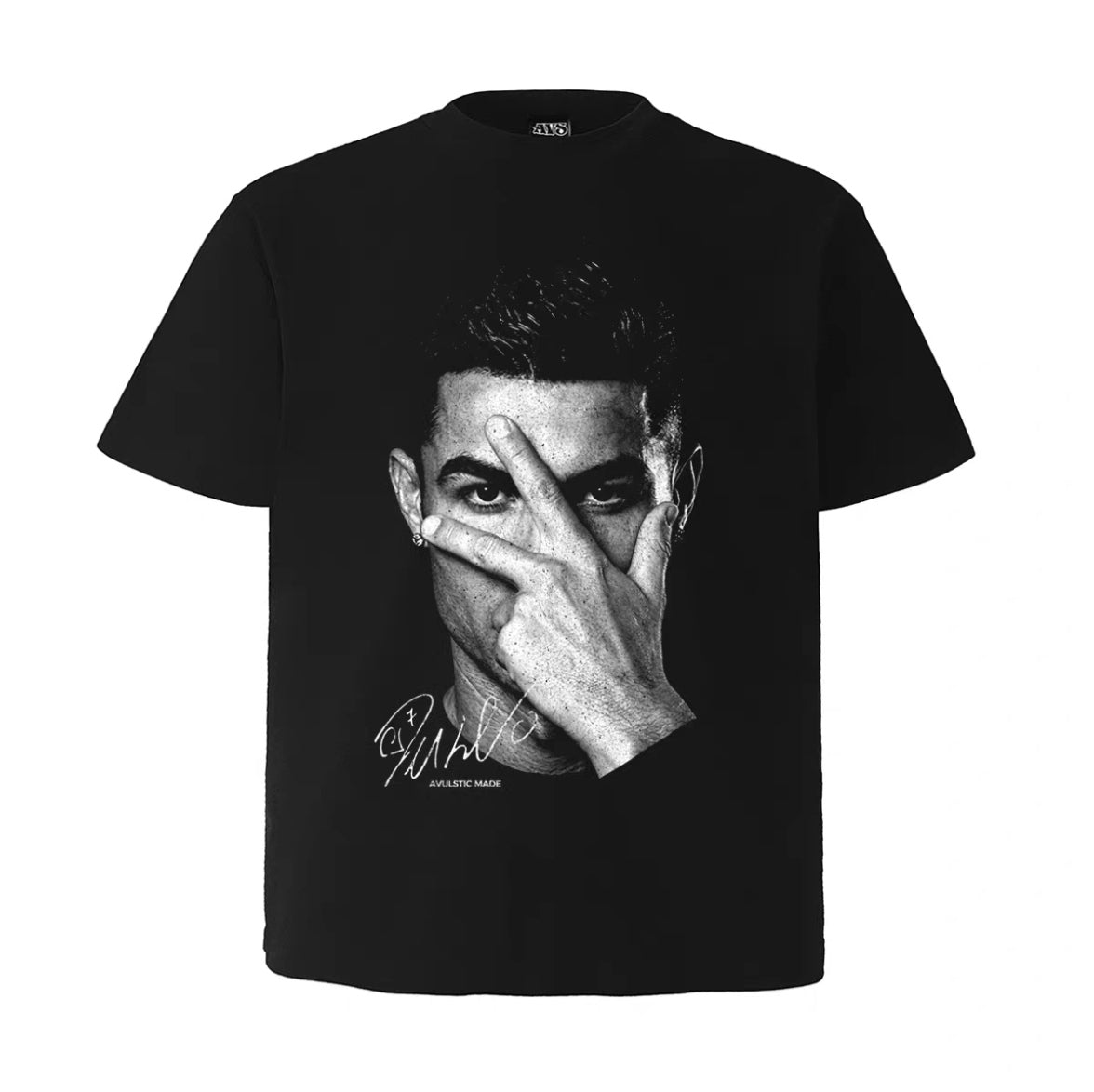 Cristiano Ronaldo No. 7 Digital Direct-Print American Retro T-Shirt