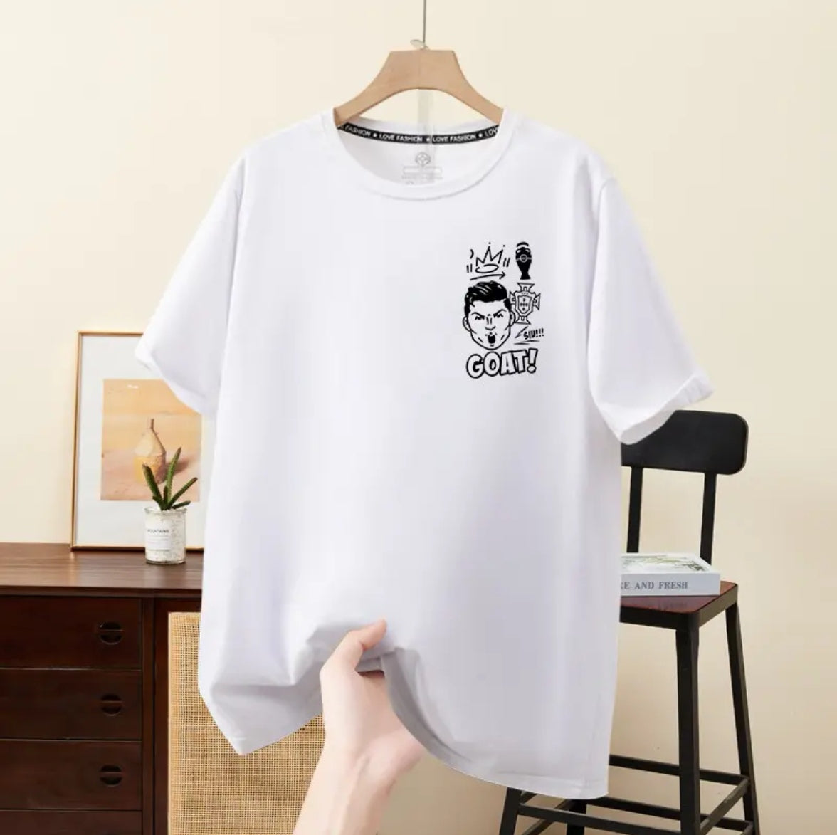 Cristiano Ronaldo Portugal No. 7 100% Cotton T-Shirt