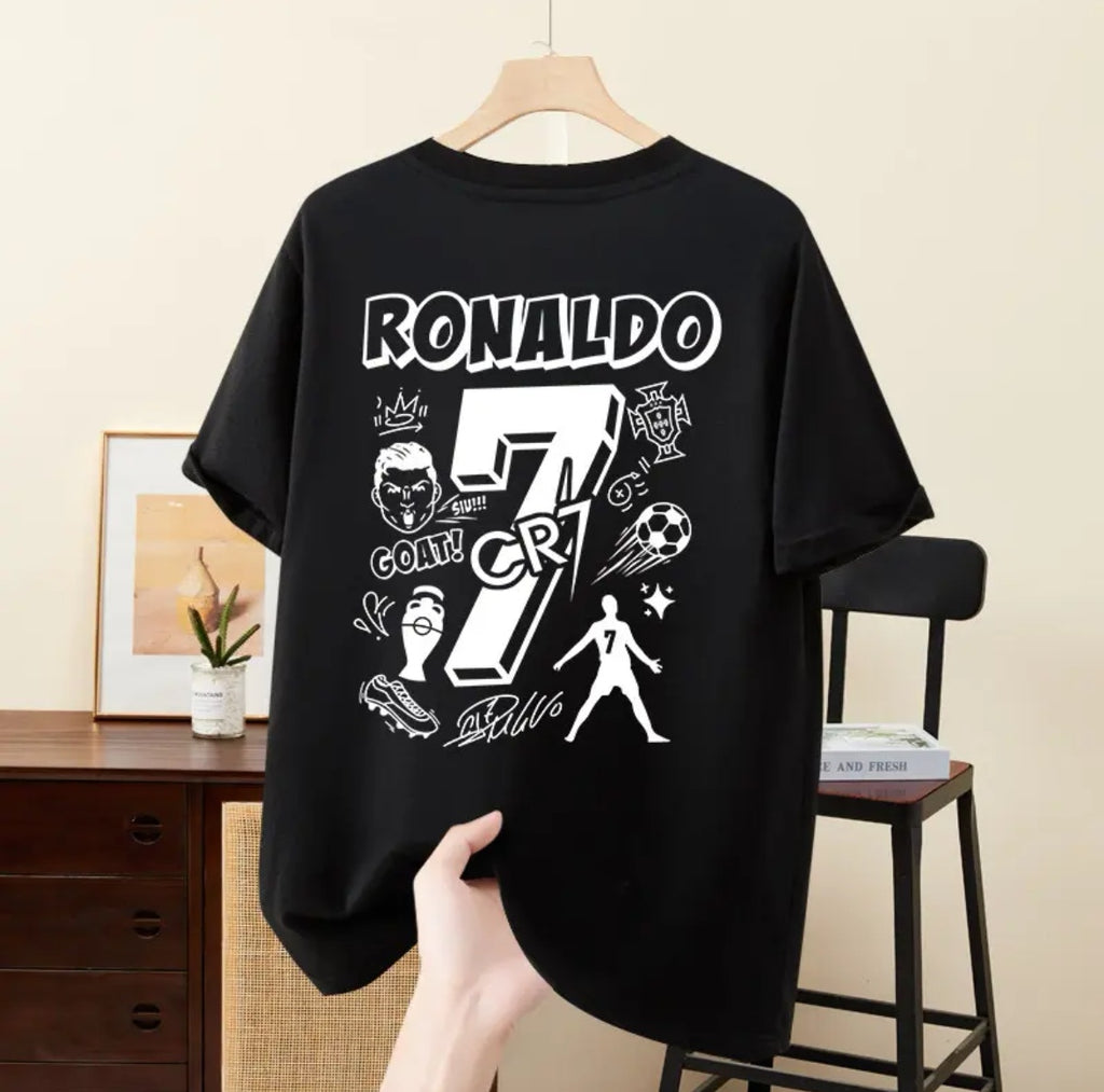Cristiano Ronaldo Portugal No. 7 100% Cotton T-Shirt
