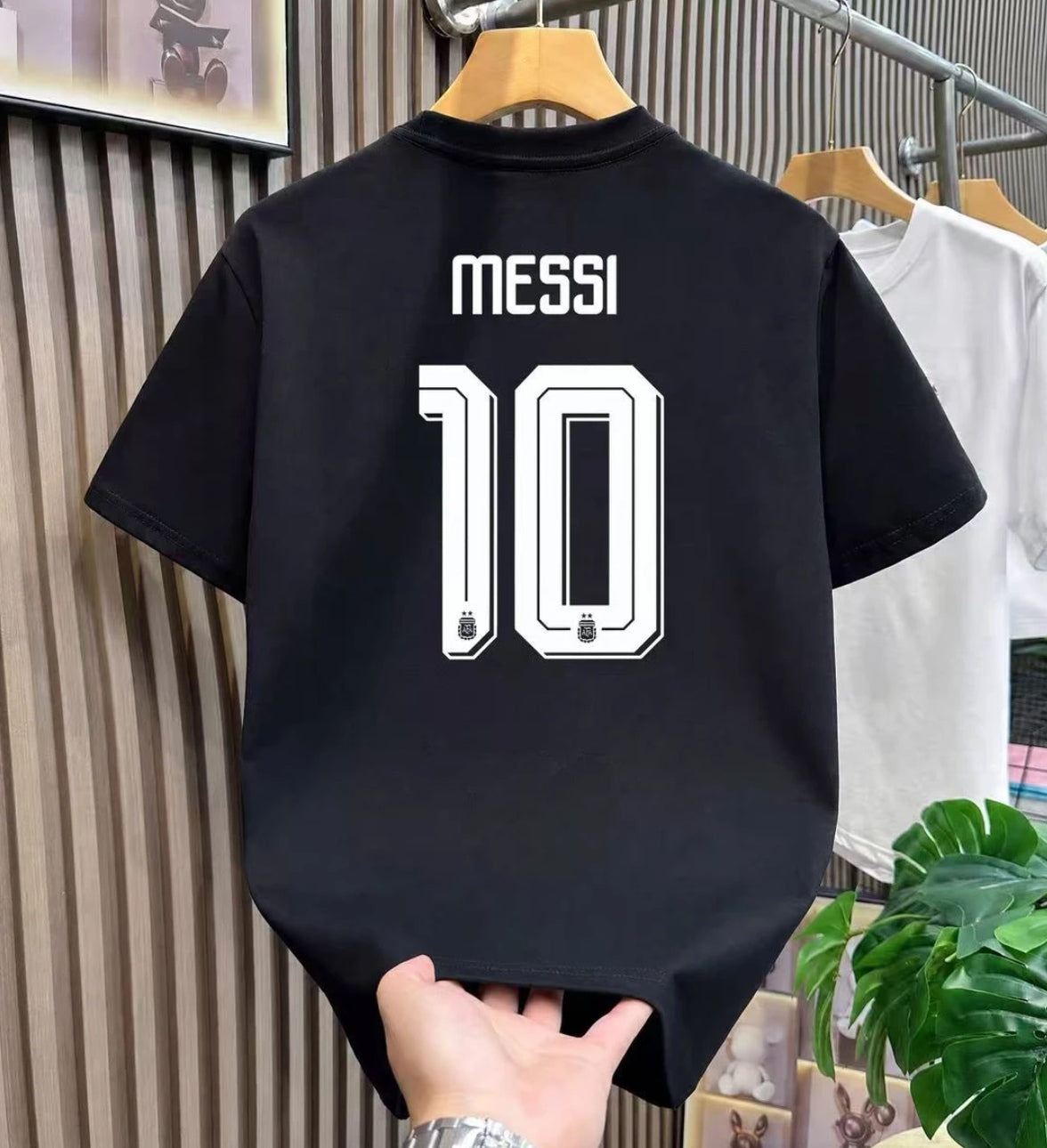 Messi No. 10 Print Simple Cotton T-Shirt