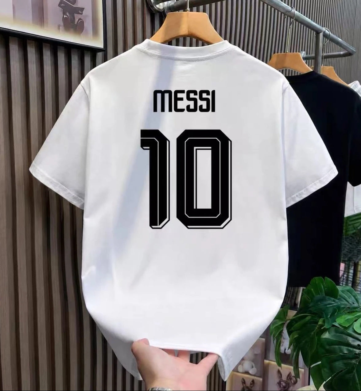 Messi No. 10 Print Simple Cotton T-Shirt