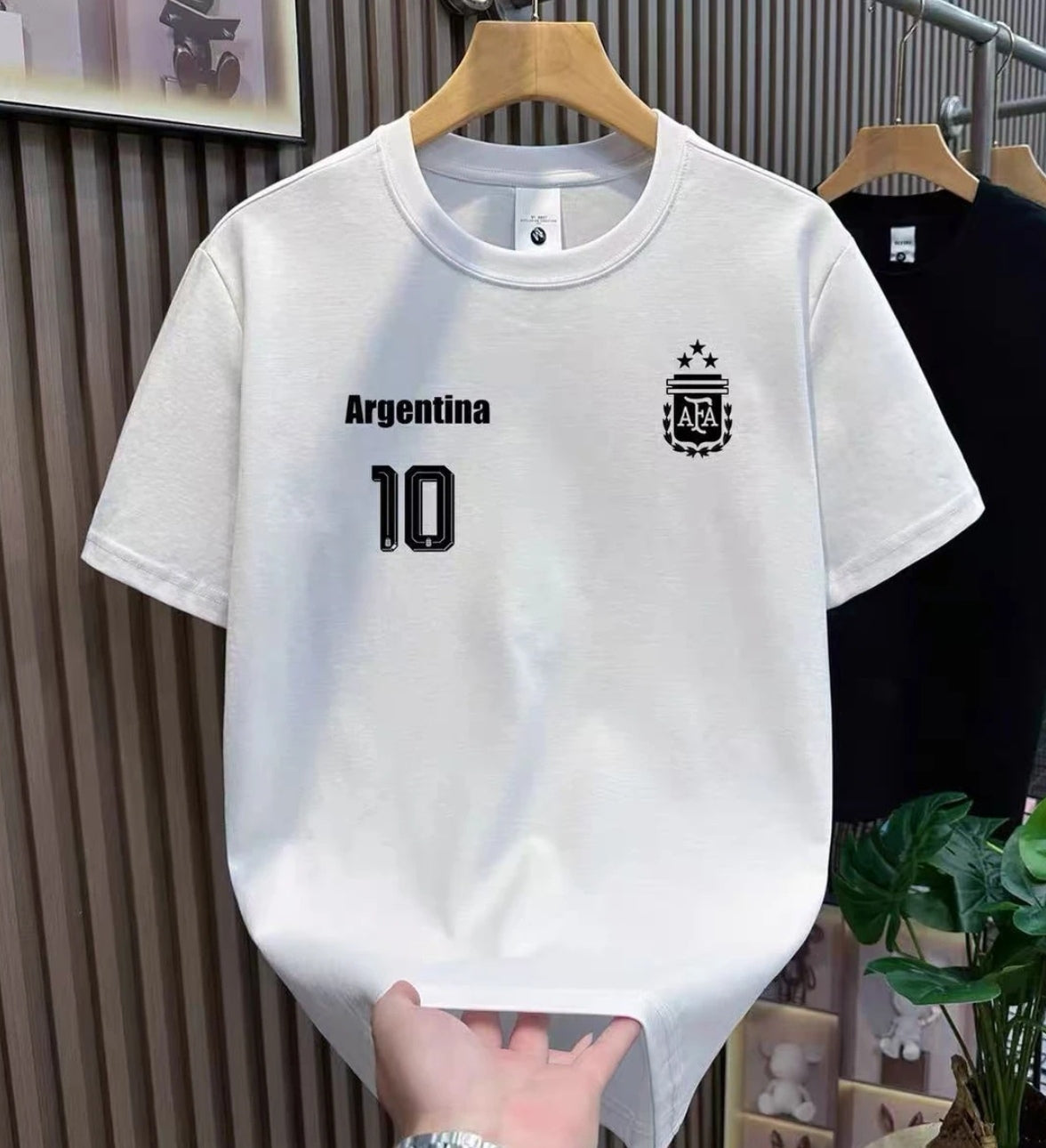 Messi No. 10 Print Simple Cotton T-Shirt