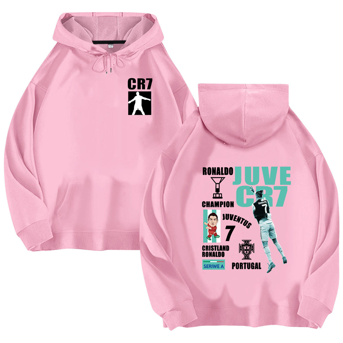 Cristiano Ronaldo No. 7 Fall/Winter Oversized Hoodie