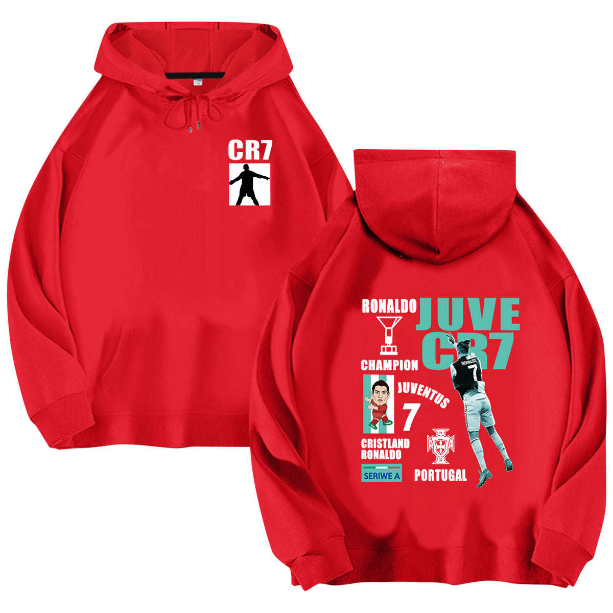 Cristiano Ronaldo No. 7 Fall/Winter Oversized Hoodie