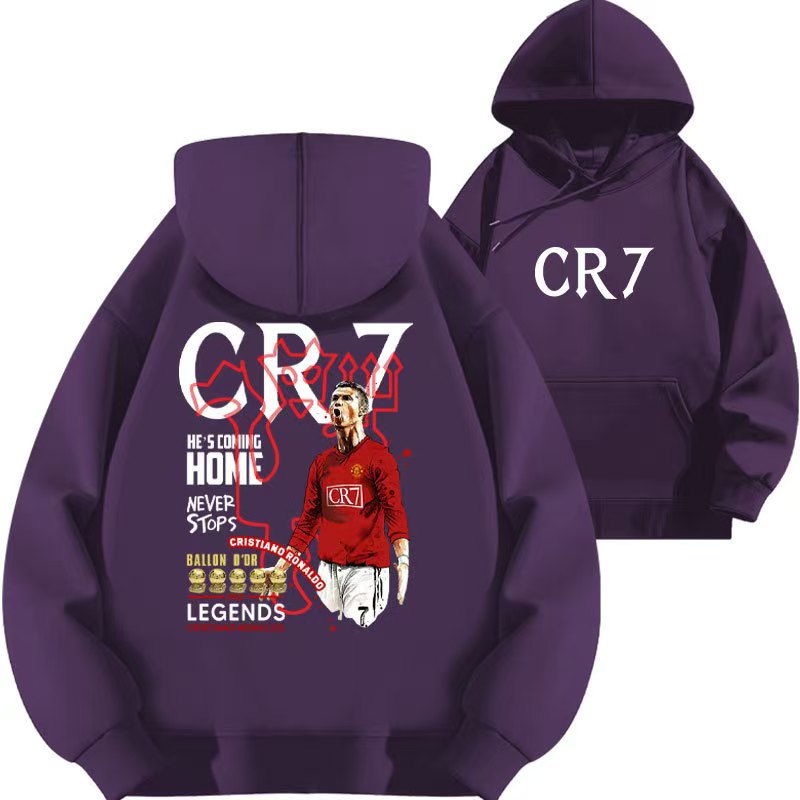 Cristiano Ronaldo No. 7 Fall/Winter Oversized Hoodie