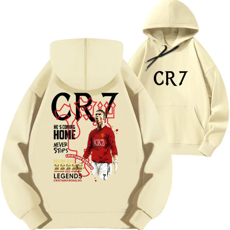 Cristiano Ronaldo No. 7 Fall/Winter Oversized Hoodie