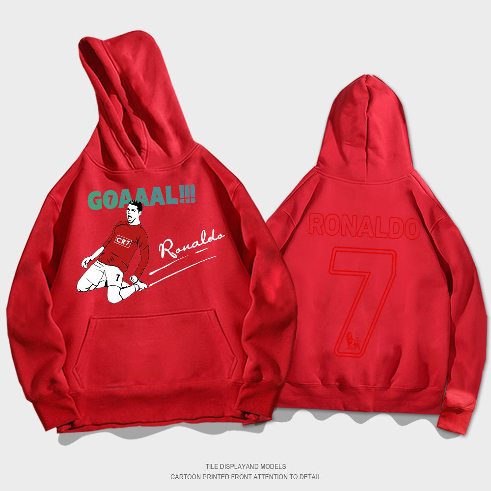 Cristiano Ronaldo No. 7 Fall/Winter Oversized Hoodie