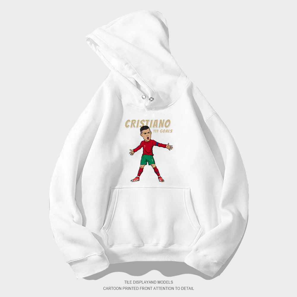 Cristiano Ronaldo No. 7 Fall/Winter Oversized Hoodie
