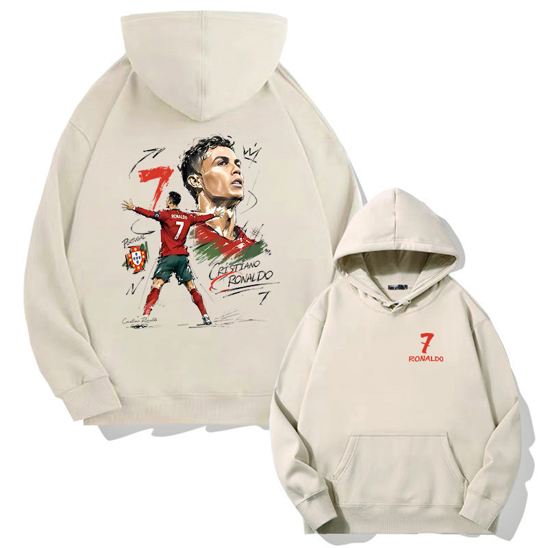 Cristiano Ronaldo No. 7 Fall/Winter Oversized Hoodie