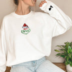 Christmas themed shirt,Christmas Embroidered Shirt,Customizable name Christmas Grinch shirt.