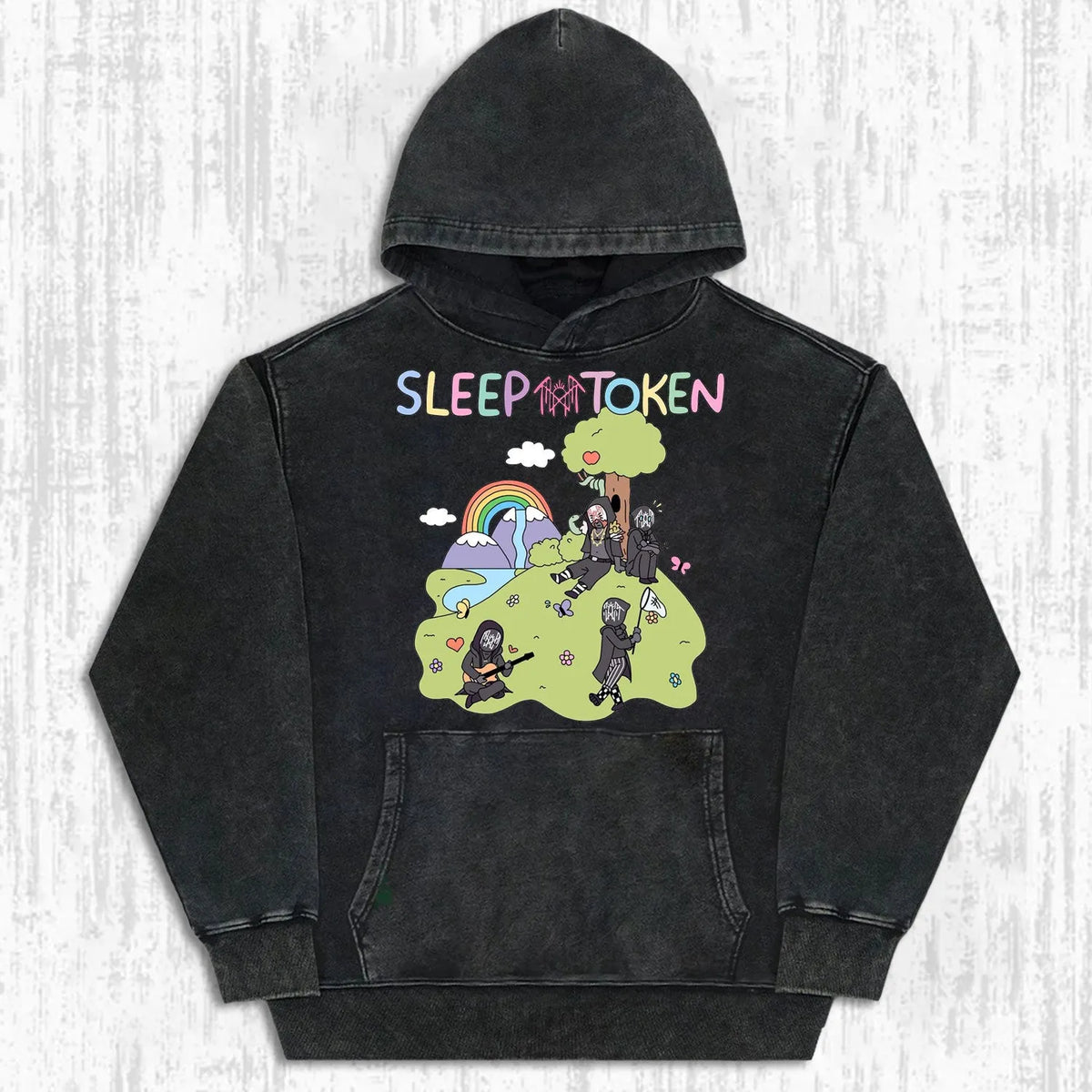 SLEEP TOKEN BAND - THEMED FUN CARTOON T-SHIRT