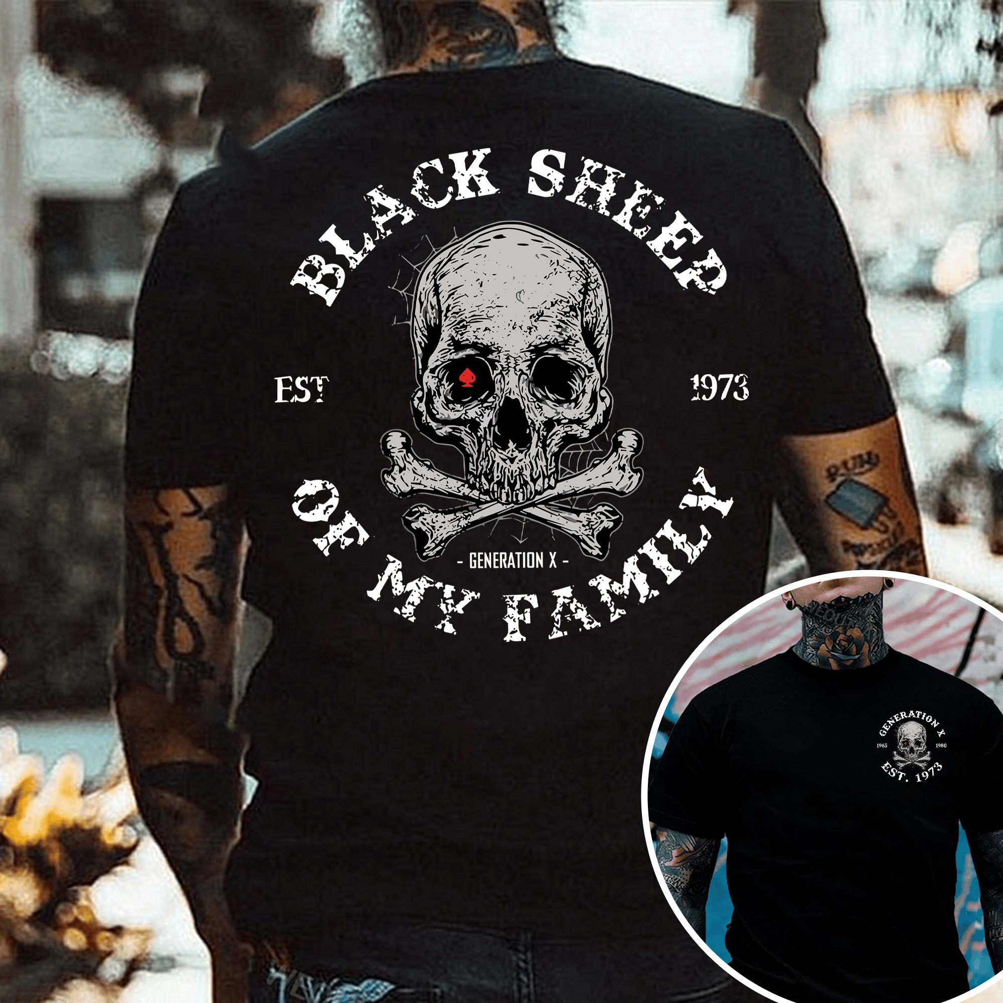Customize Gen X Shirt, Balck Sheep Shirt, The Badass Generation Shirt