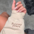 Cutest Custom Embroidered Roman Numeral Date Couple's Sweatshirt