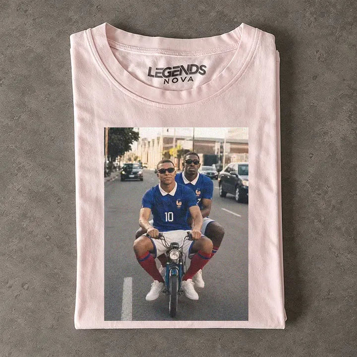 Ousmane Dembélé & Kylian Mbappé France Tee