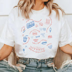 Liberal Fourth of July Doodle Shirt✨✨✨