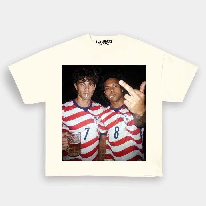 Giovanni Reyna & Weston McKennie USA Soccer Style Tee