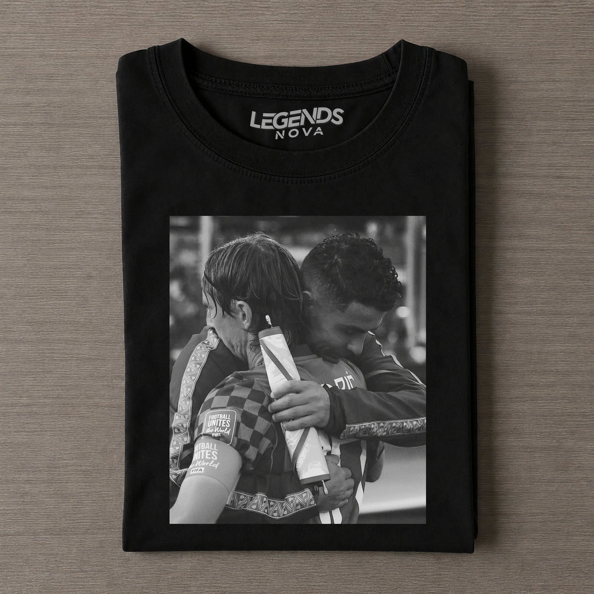 Modrić & Ronaldo Final Football Hug Memorial T-shirt