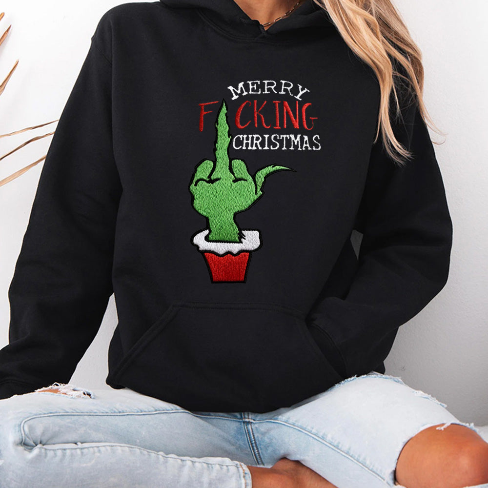 Merry fcking christmas grinch sweater