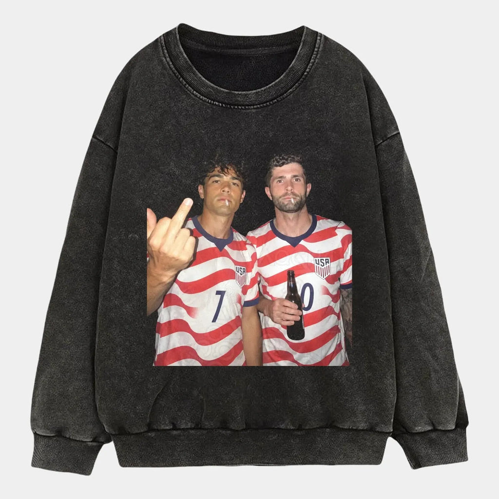 Giovanni Reyna & Christian Pulisic USA Soccer Style Tee 6