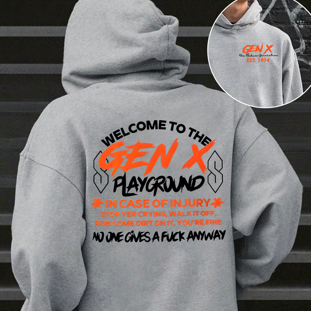 Custom Year Badass Gen X Playground T-shirt/Sweatshirt