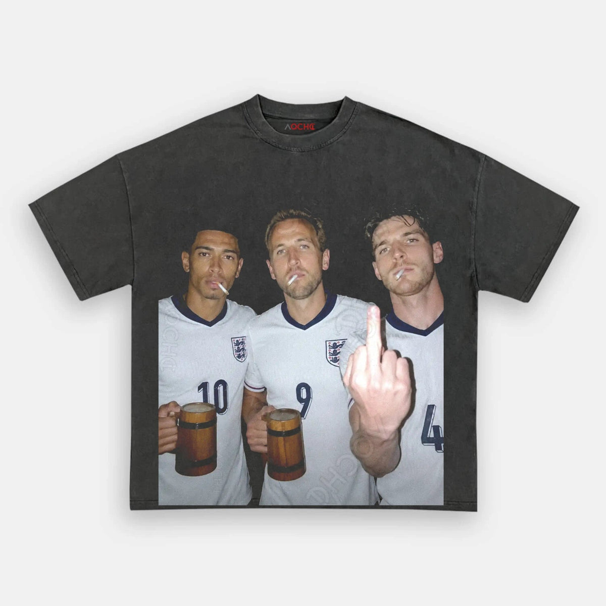 Harry Kane & Jude Bellingham & Declan Rice England Football Style Tee
