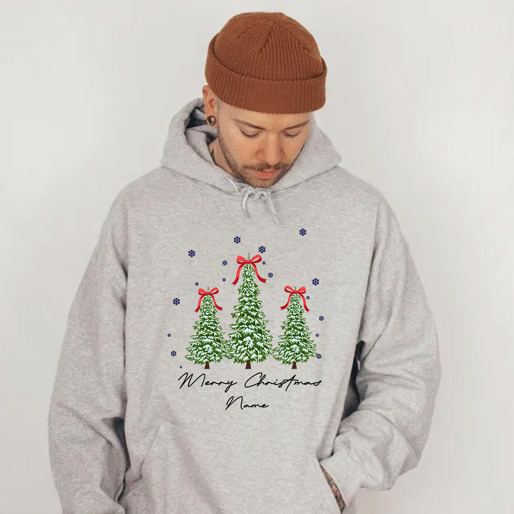 Christmas themed shirt,Christmas printed shirt,Beautiful Christmas Tree Exquisite Embroidered Gift.