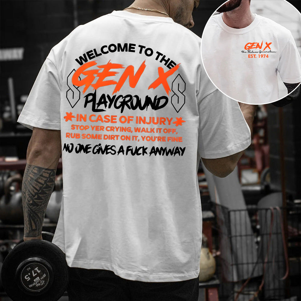 Custom Year Badass Gen X Playground T-shirt/Sweatshirt