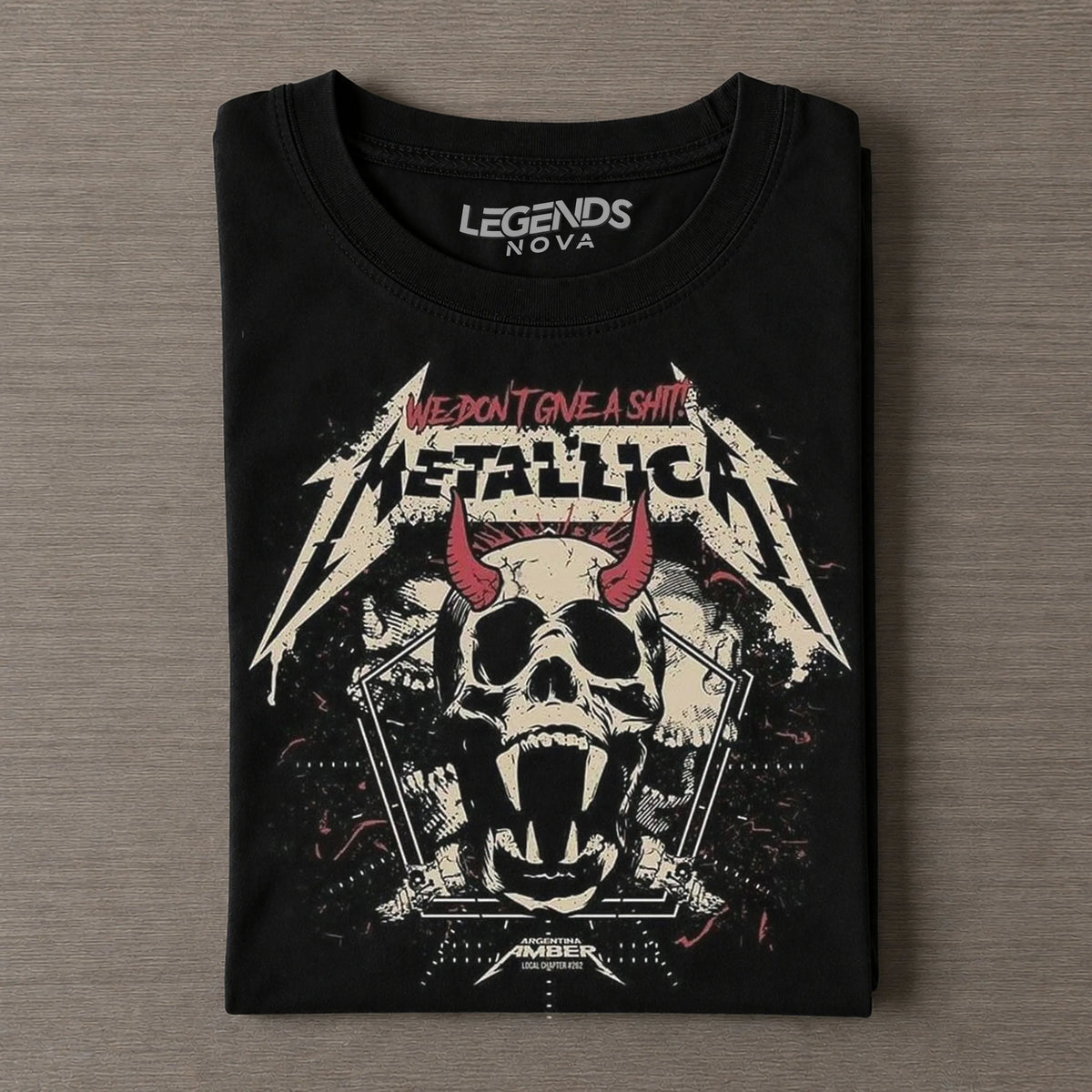 Metallica Vintage Rock Band Graphic T‐Shirt