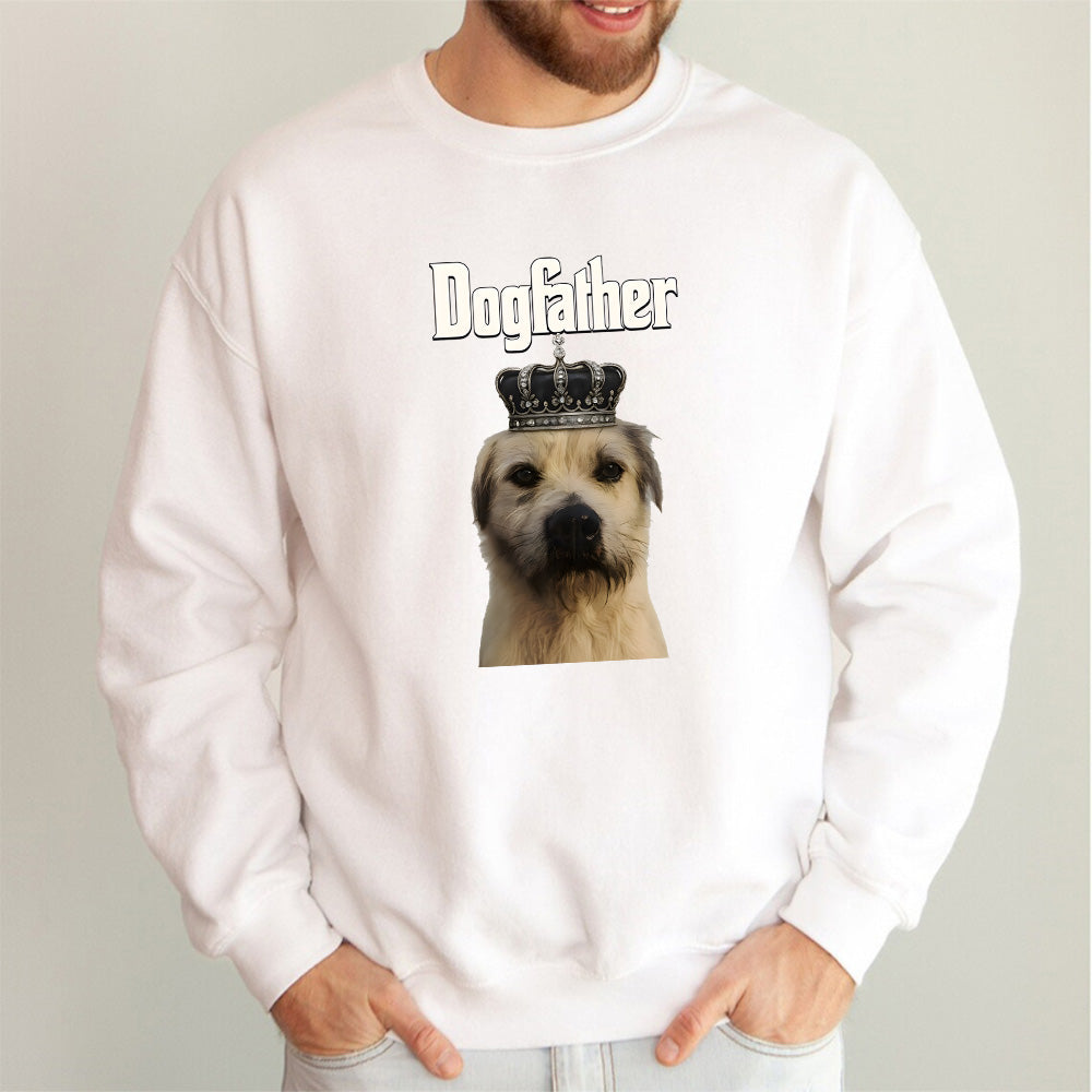 THE Most Respected Alpha Dog! Meet The KING CHARLES! Dogfather Classic Crew Neck Shirt