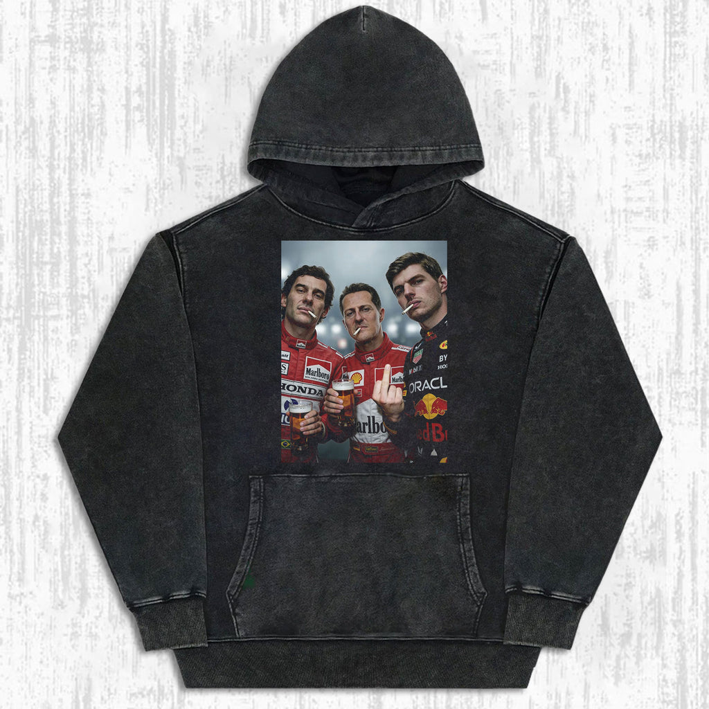 F1 Three Kings Together:Senna & Michael Schumacher & Max Verstappen T-shirt