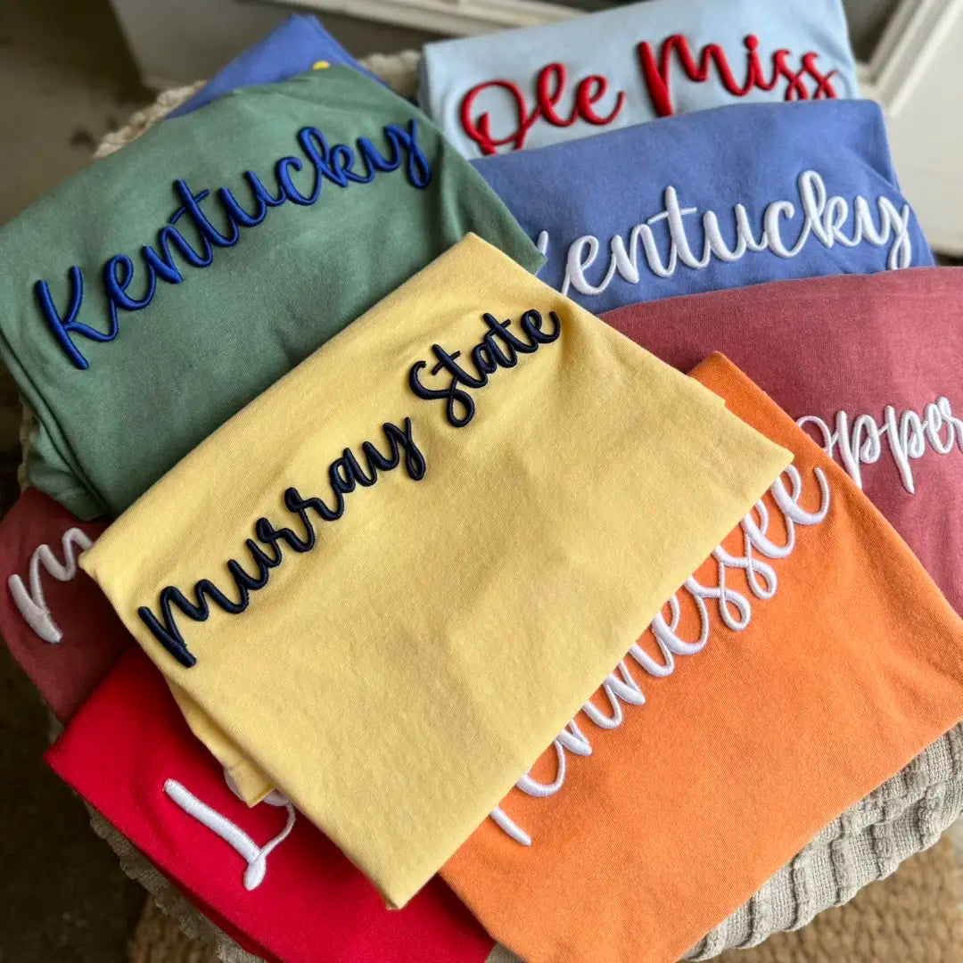 Custom 3D Embroidery Sweatshirt/T-shirt/Hoodie