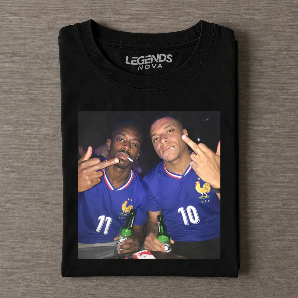 Ousmane Dembélé & Kylian Mbappé France Team Tee
