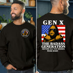 Customize Gen X  Shirt .THE BADASS GENERATION shirt.