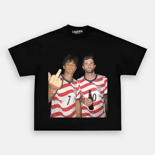 Giovanni Reyna & Christian Pulisic USA Soccer Style Tee 6