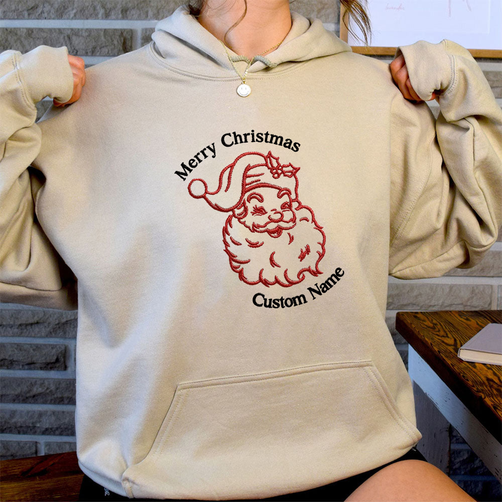 Christmas themed shirt,Christmas Embroidered Shirt,Christmas blessing shirts with customizable names.