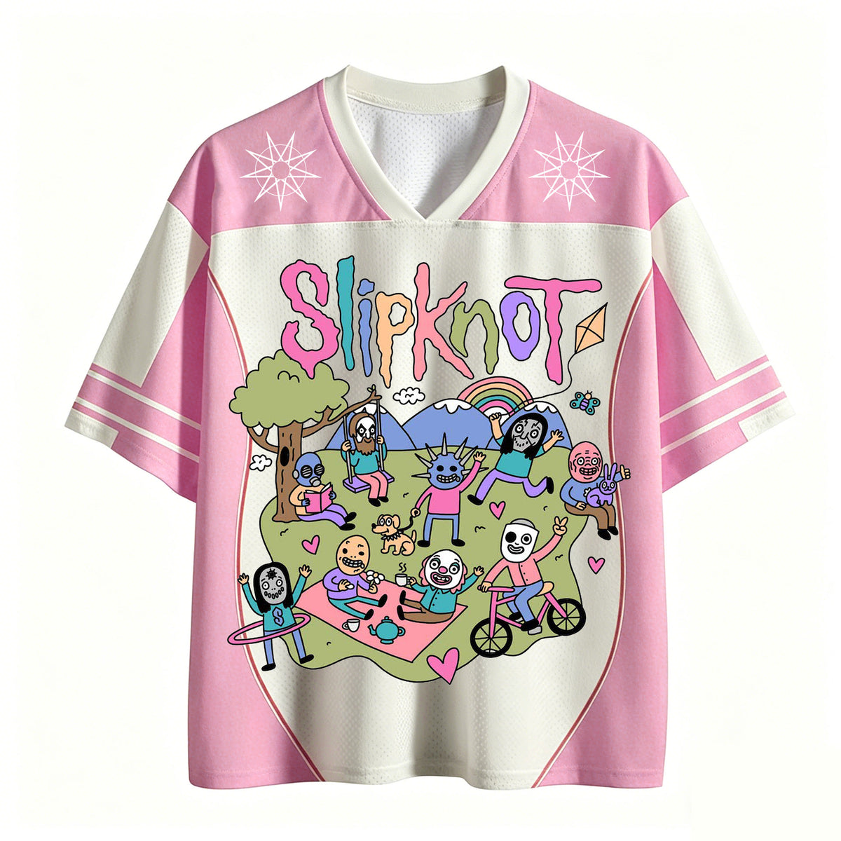 Funny Band Slipknot Mesh Jersey