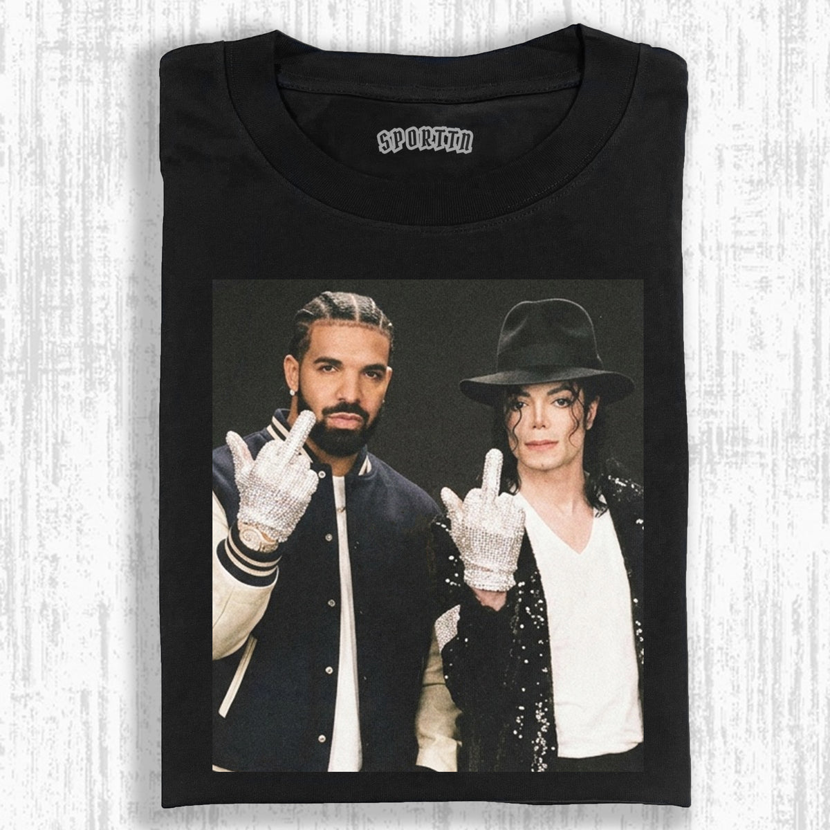 DRAKE & MJ TEE