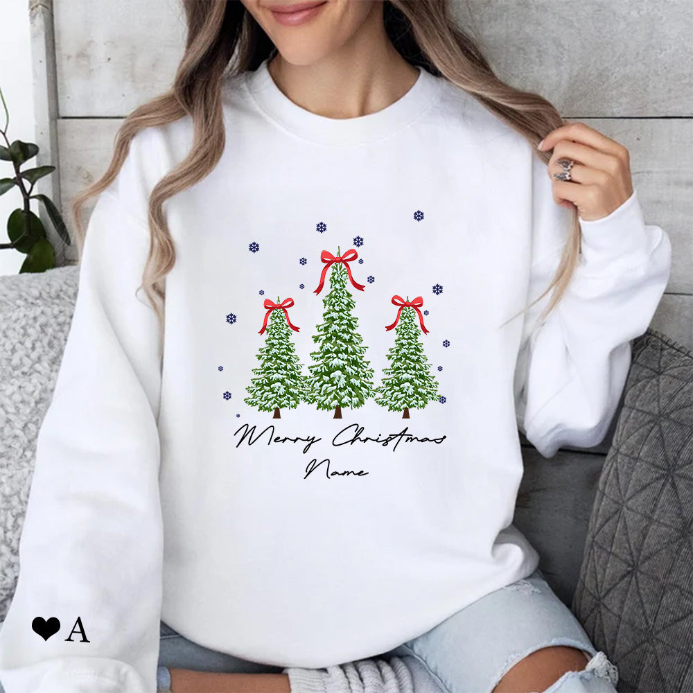 Christmas themed shirt,Christmas printed shirt,Beautiful Christmas Tree Exquisite Embroidered Gift.