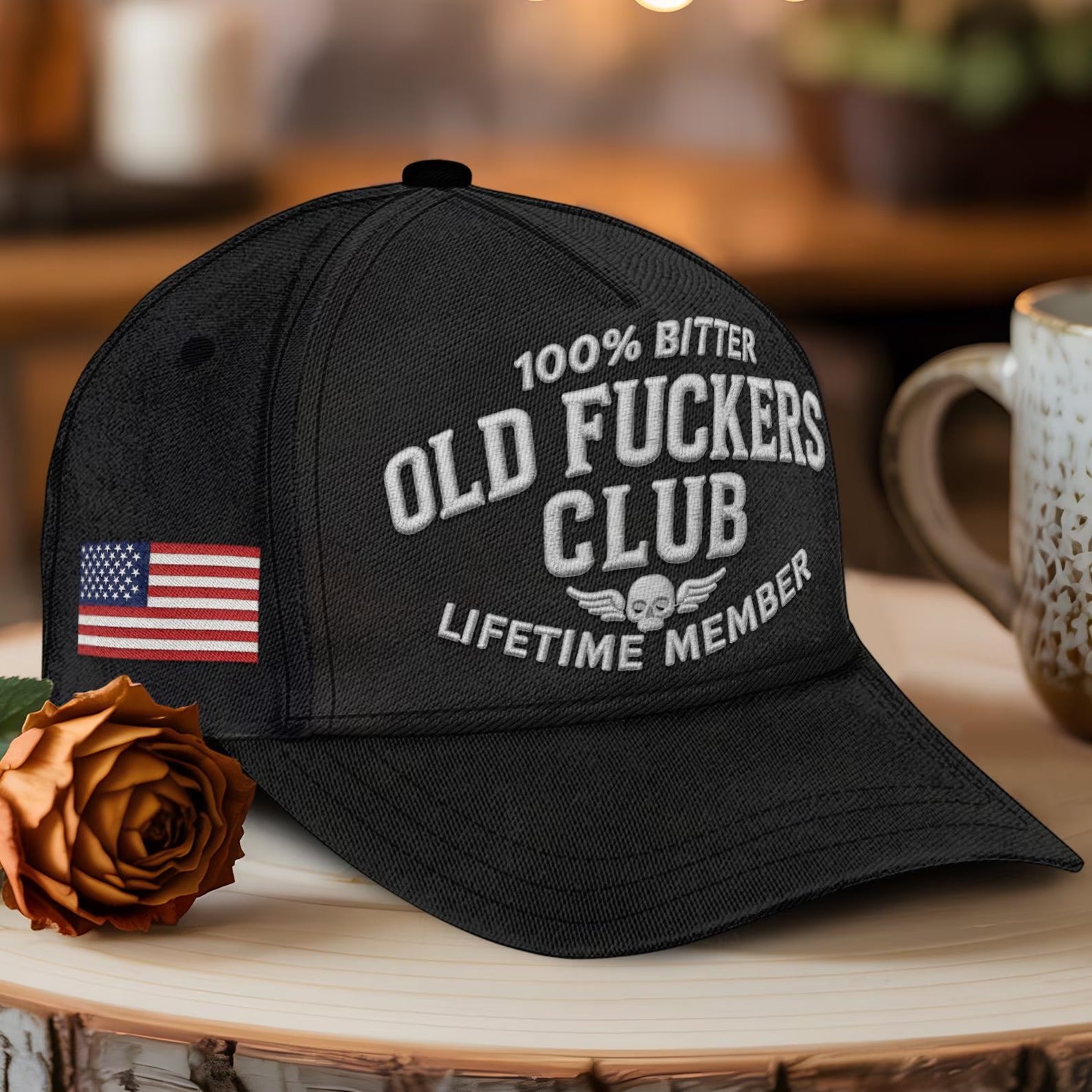 Custom Generation X Hat, Gen X Cap,"Old F*kers Club" GEN X Cap.