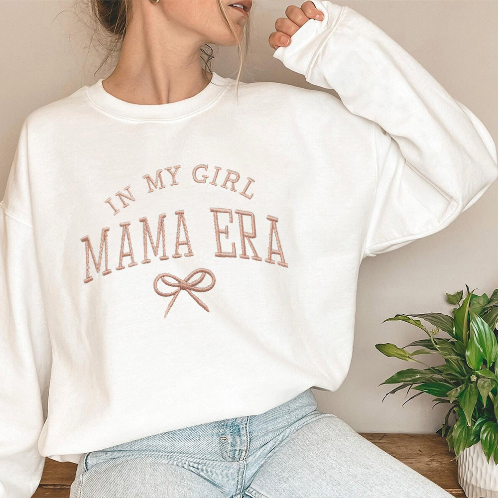 "Embrace Your Mama Era - Embroidered Sweatshirt"