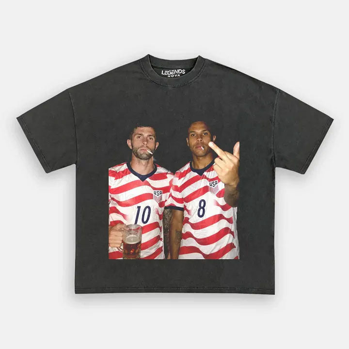 Christian Pulisic & Weston McKennie USA Soccer Style Tee 7
