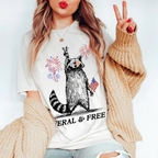 My new fave tee? The “Red White & Feral” shirt