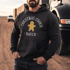 Christmas themed shirt,Christmas Embroidered Shirt,Personalized Couples Gifts,Gingerbread man cute shirt.